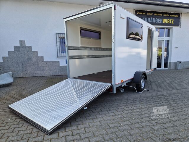 Autres ANHÄNGERWIRTZ Heckrampe Fenster Seitentür 360x180x190c