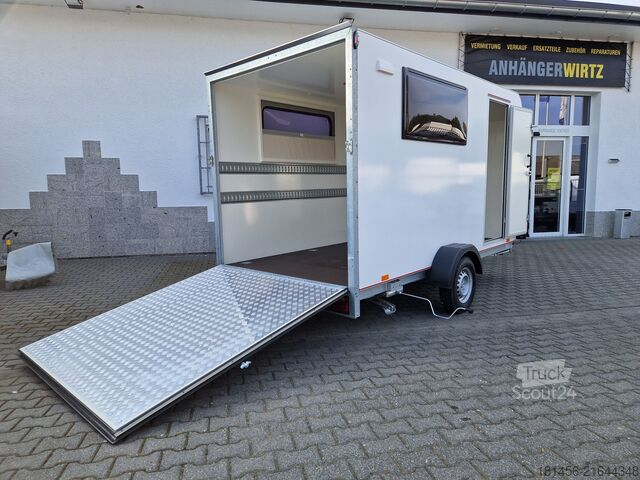 Autres ANHÄNGERWIRTZ Heckrampe Fenster Seitentür 360x180x190c