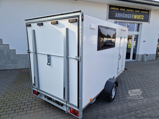 Autres ANHÄNGERWIRTZ Heckrampe Fenster Seitentür 360x180x190c