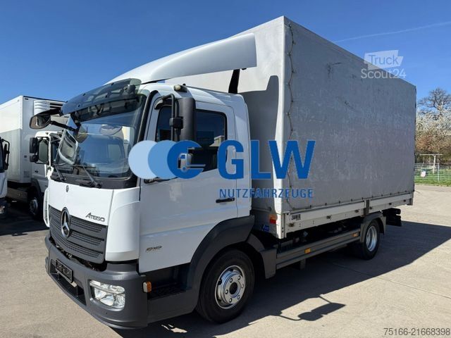 Transportador con plataforma y toldo MERCEDES-BENZ ATEGO 818 L Pritsche/Plane 4,80 m*KLIMA*Luft HA