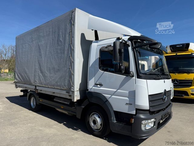 Transportador con plataforma y toldo MERCEDES-BENZ ATEGO 818 L Pritsche/Plane 4,80 m*KLIMA*Luft HA