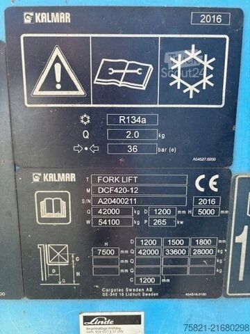 Apilador de contenedores Kalmar DFC 420 - 12 DFC 420-12