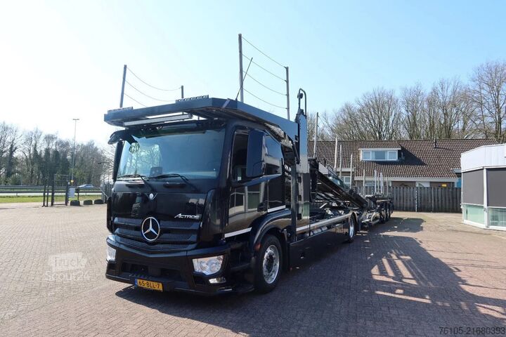 شاحنة نقل سيارات مغلقة Mercedes-Benz Actros 1840 4x2 Groenewold auto-transporter, 9 ...