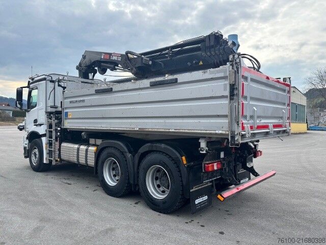 Autocamion basculant tridirecțional Mercedes-Benz Arocs 2846 Kipper+HIAB 232-5