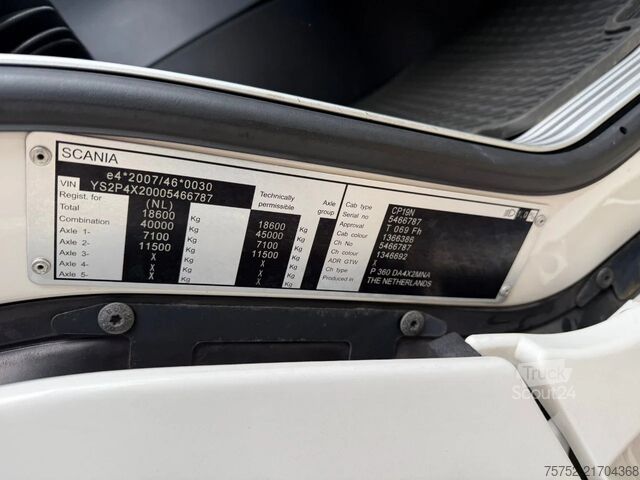 Standard-SZM Scania P360 4X2 646.642KM Spoilers NL Truck APK/TUV 09...