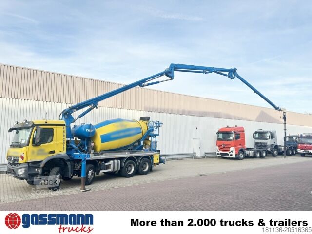 Concrete pump truck Mercedes-Benz Arocs 3246 B 8x4 Stetter Mischer 7m³, Pumpe 25m