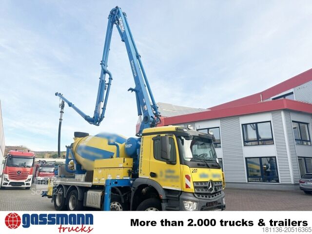 Concrete pump truck Mercedes-Benz Arocs 3246 B 8x4 Stetter Mischer 7m³, Pumpe 25m
