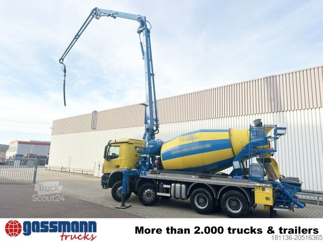 Concrete pump truck Mercedes-Benz Arocs 3246 B 8x4 Stetter Mischer 7m³, Pumpe 25m