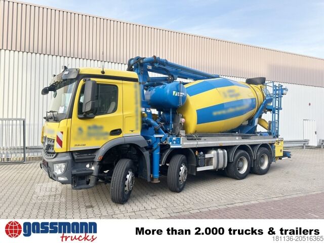 Concrete pump truck Mercedes-Benz Arocs 3246 B 8x4 Stetter Mischer 7m³, Pumpe 25m