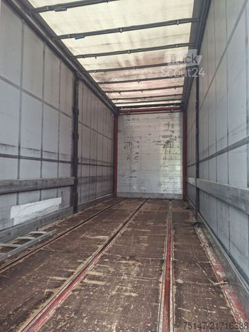 Ανοιχτό ρυμουλκούμενο με μουσαμά DINKEL 18 to 2-Achs Jumbo Edscha Hubdach Staplerhalter