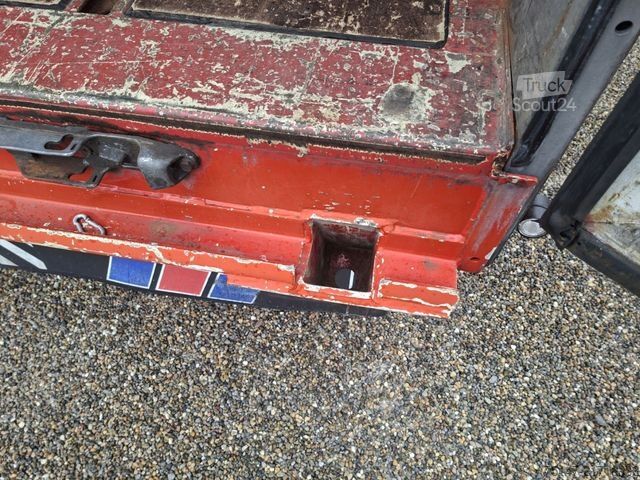 Ανοιχτό ρυμουλκούμενο με μουσαμά DINKEL 18 to 2-Achs Jumbo Edscha Hubdach Staplerhalter