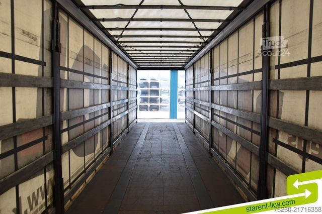 Otvorený náves s plachtou KRONE Palettenkasten SAF Achsen TÜV 7/26