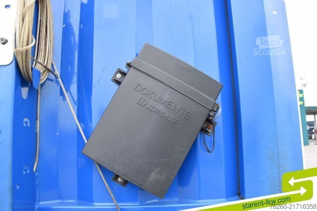 Otvorený náves s plachtou KRONE Palettenkasten SAF Achsen TÜV 7/26