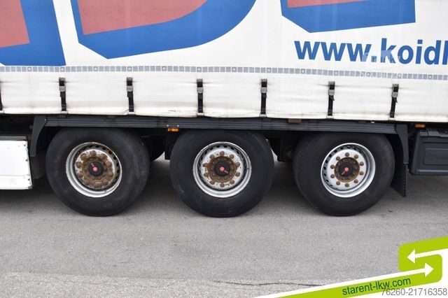 Otvorený náves s plachtou KRONE Palettenkasten SAF Achsen TÜV 7/26