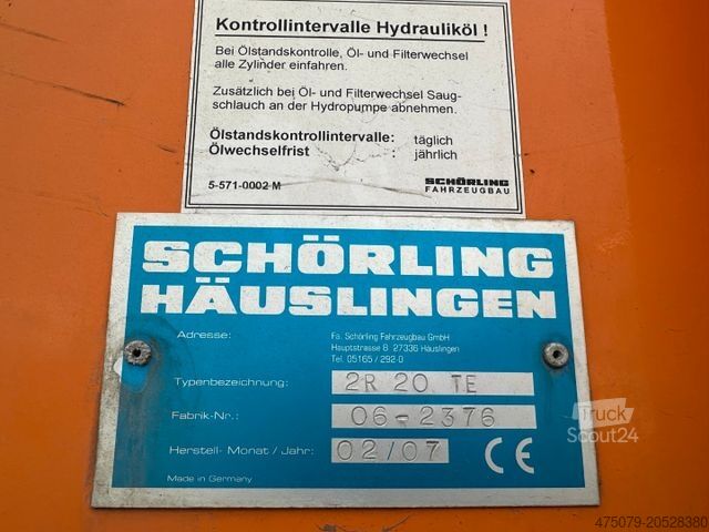 Müllwagen MERCEDES-BENZ Actros 2532 6x2 / Schörling / Sperrmüll