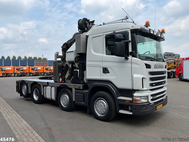 Standardni SZM Scania G 480 HMF 85 Tonmeter laadkraan + Fly-Jib