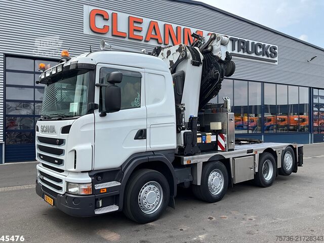 Standardni SZM Scania G 480 HMF 85 Tonmeter laadkraan + Fly-Jib