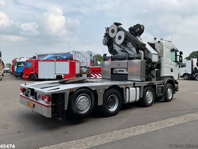 Standardni SZM Scania G 480 HMF 85 Tonmeter laadkraan + Fly-Jib