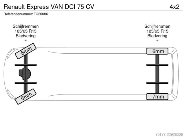 Furgone Renault Express VAN DCI 75 CV