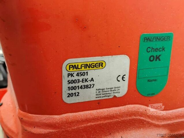 Haakarmsysteem MAN TGL 12.250 Containersysteem Jimeca met kraan Pa...