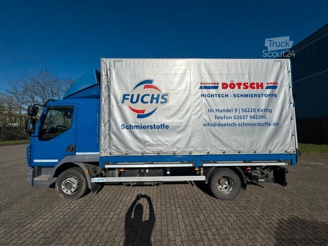 Valníkový nákladní automobil s plachtou DAF LF 12.230 Pritsche Plane +Ladebordwand