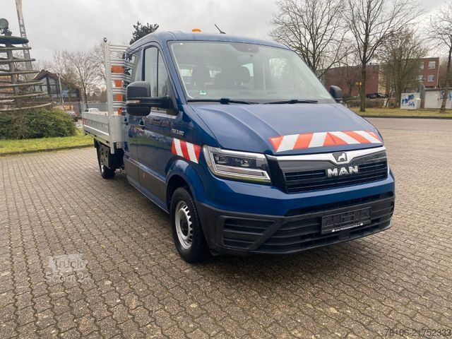 Pritschenwagen MAN TGE 3.180 Pristche mit Kran *Doppelkabine*Ahk*