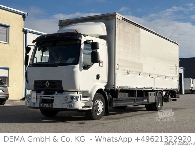 Camião plataforma com lona RENAULT D13*E6c*Automatik*LBW*AHK*Klima*Kamera*Bordwände
