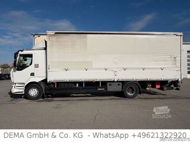 Camião plataforma com lona RENAULT D13*E6c*Automatik*LBW*AHK*Klima*Kamera*Bordwände