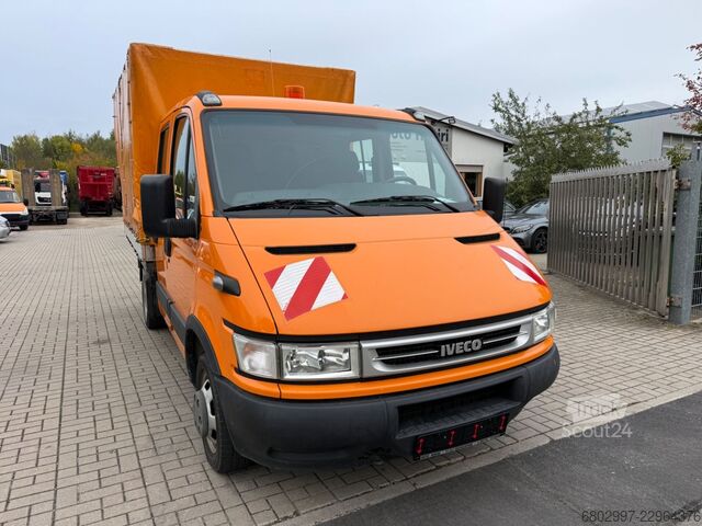 Pritschenwagen IVECO 35C12 Pritsche+Plane/DoKa 6-Sitze/AHK3000 Kg