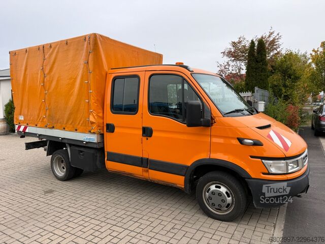 Pritschenwagen IVECO 35C12 Pritsche+Plane/DoKa 6-Sitze/AHK3000 Kg
