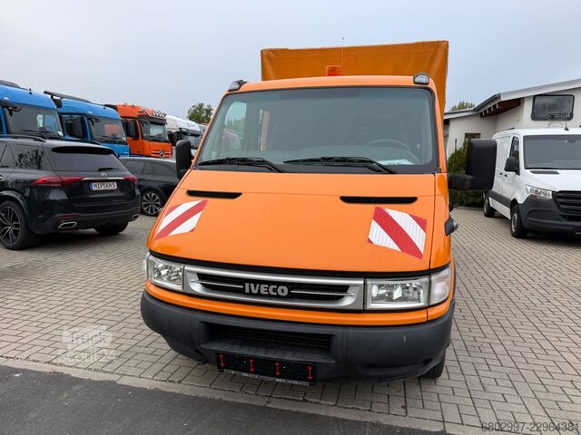 Transporter mit Pritsche & Plane IVECO 35C12 Pritsche+Plane/DoKa 6-Sitze/AHK3000 Kg