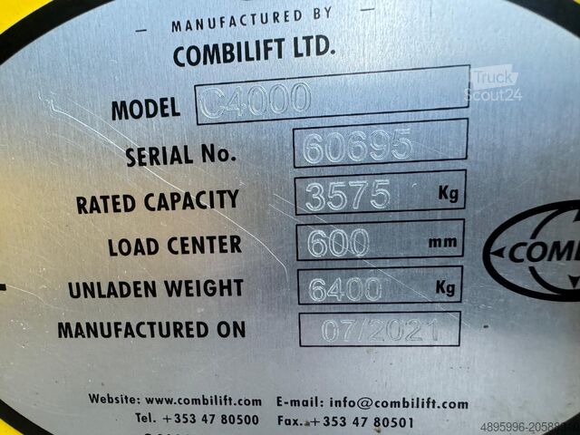 Firevejstruck Combilift C4000/ 2021 year / 1708 hours !!!!