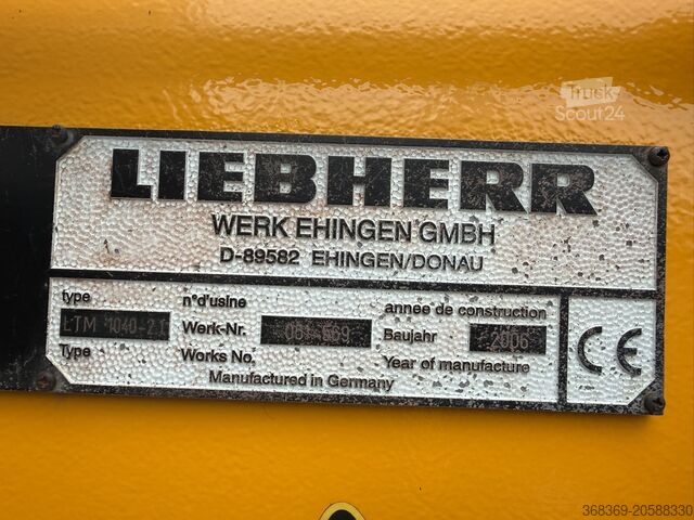 Mobil kran Liebherr LTM 1040-2.1 (06 - 051 569)