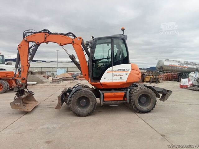 Mobilbagger Mecalac 9MWR with 3 excavator buckets