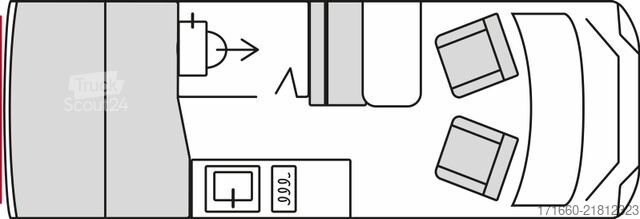 عربة تخييم BÜRSTNER Papillon PC 6.0 Automatik+Rückfahrkamera+Markise