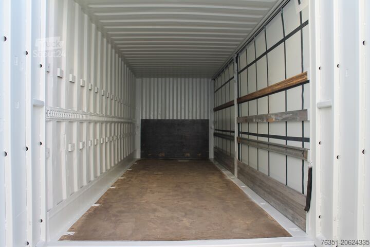 7,45 BDF mit Seitenplane Stahldach Krone 7,45 BDF mit einer Seite Seitenplane