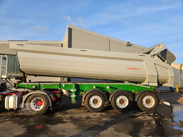 Semiremorcă basculantă Schwarzmüller SK Stahlrundmulde m. hydr. Heckklappe