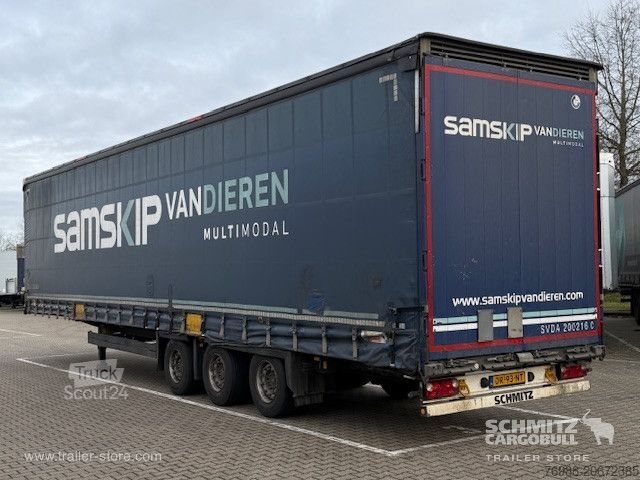 Atvira puspriekabė su tentu Schmitz Cargobull Curtainsider Mega