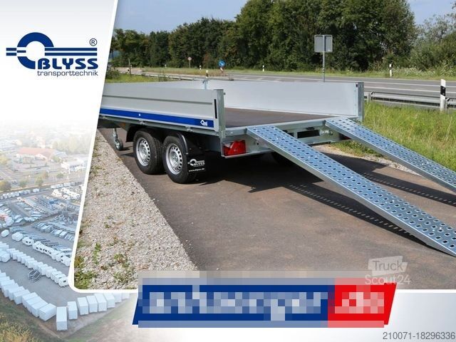 Ρυμουλκούμενο αυτοκινήτου BLYSS Hochlader Anhänger 330x180x40cm 2700kg zGG