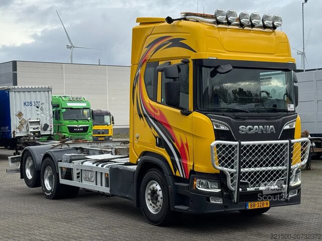 Шаси с кабина Scania R650 V8 6x2 WB 4.95mtr Retarder Full Air