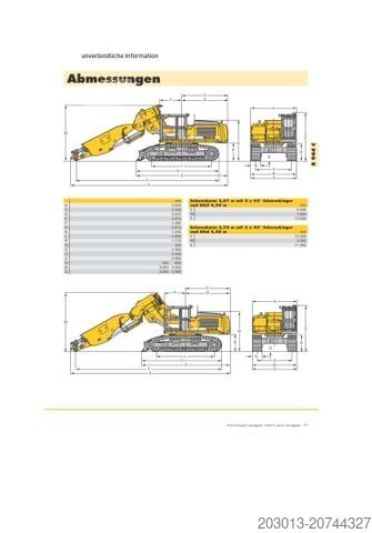 Excavatrice à chaînes LIEBHERR R944C T Kettenbagger 43 Ton Tunnel 9.900 h