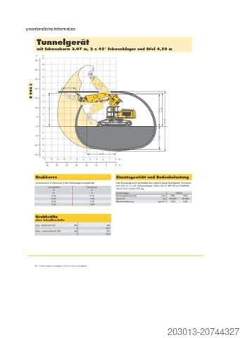 Excavatrice à chaînes LIEBHERR R944C T Kettenbagger 43 Ton Tunnel 9.900 h