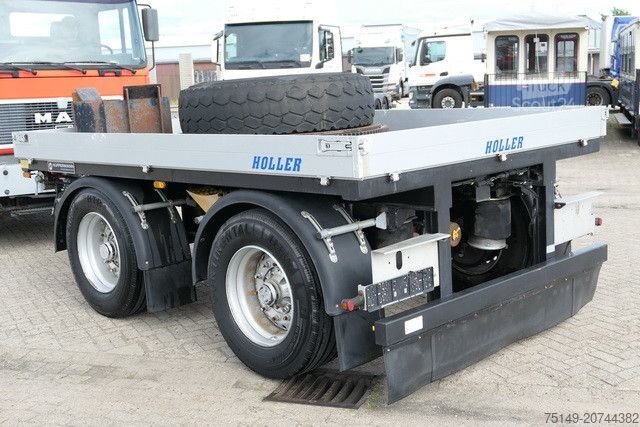 Åben trailer HÜFFERMANN HTA 18.00, Tandem, Ballastanhänger, Luftfederung