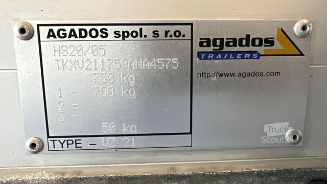 Araba römorku AGADOS PKW Anhänger 750KG 1. Hand / TOP- Zustand