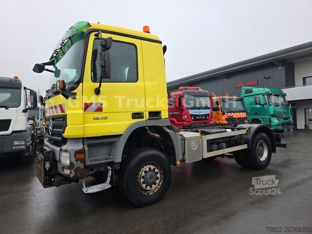 Kamyon şasisi MERCEDES-BENZ Actros 1836 / 4X4 ALLRAD / 3 Pedal / Full Steel