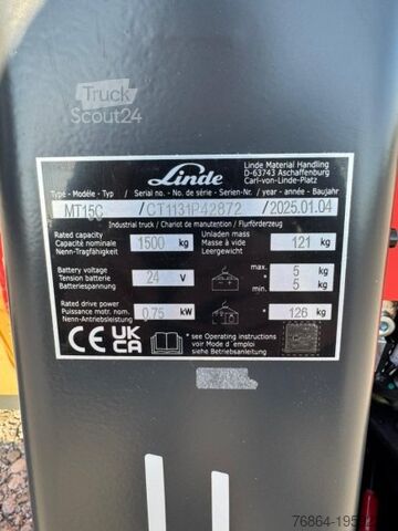 Χειροκίνητο παλετοφόρο LINDE NIEDERHUBWAGEN MT15C