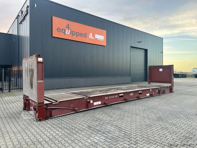 Plokštieji konteineriai CIMC 40FT FLATRACK FLUSH FOLDING / CSC: 10/2027 / 10...