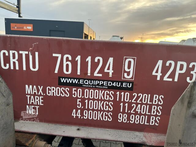 Plokštieji konteineriai CIMC 40FT FLATRACK FLUSH FOLDING / CSC: 10/2027 / 10...