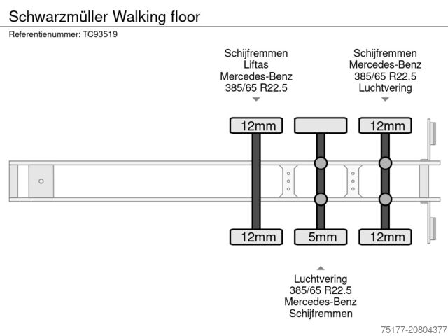 Lagaminas Schwarzmüller Walking floor