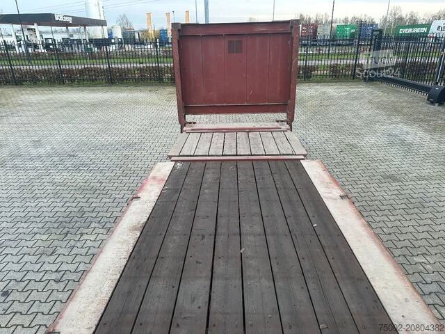 Plokštieji konteineriai CIMC 40FT FLATRACK FLUSH FOLDING / CSC: 10/2027 / 10...